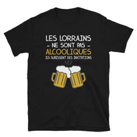Thumbnail for T-shirt Lorraine noir - Les Lorrains ne sont pas alcooliques