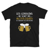 T-shirt Lorraine noir - Les Lorrains ne sont pas alcooliques