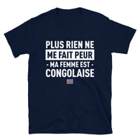 Thumbnail for T-shirt Congo noir dos - Plus rien ne me fait peur ma femme est