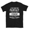 T-shirt Corse noir - Fierté et humour en coton doux