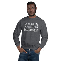 Thumbnail for Sweatshirt Martinique bleu marine - La vie est plus belle en Martinique