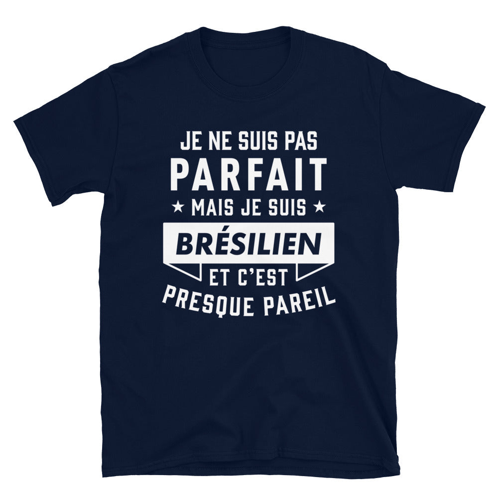 T-shirt Brésilien noir dos - design parfait et confortable