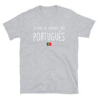 Thumbnail for T-shirt Portugal gris foncé chiné dos - Je m'en fous, je suis portugais