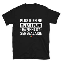 Thumbnail for T-shirt Sénégal noir - Ma femme est ma force