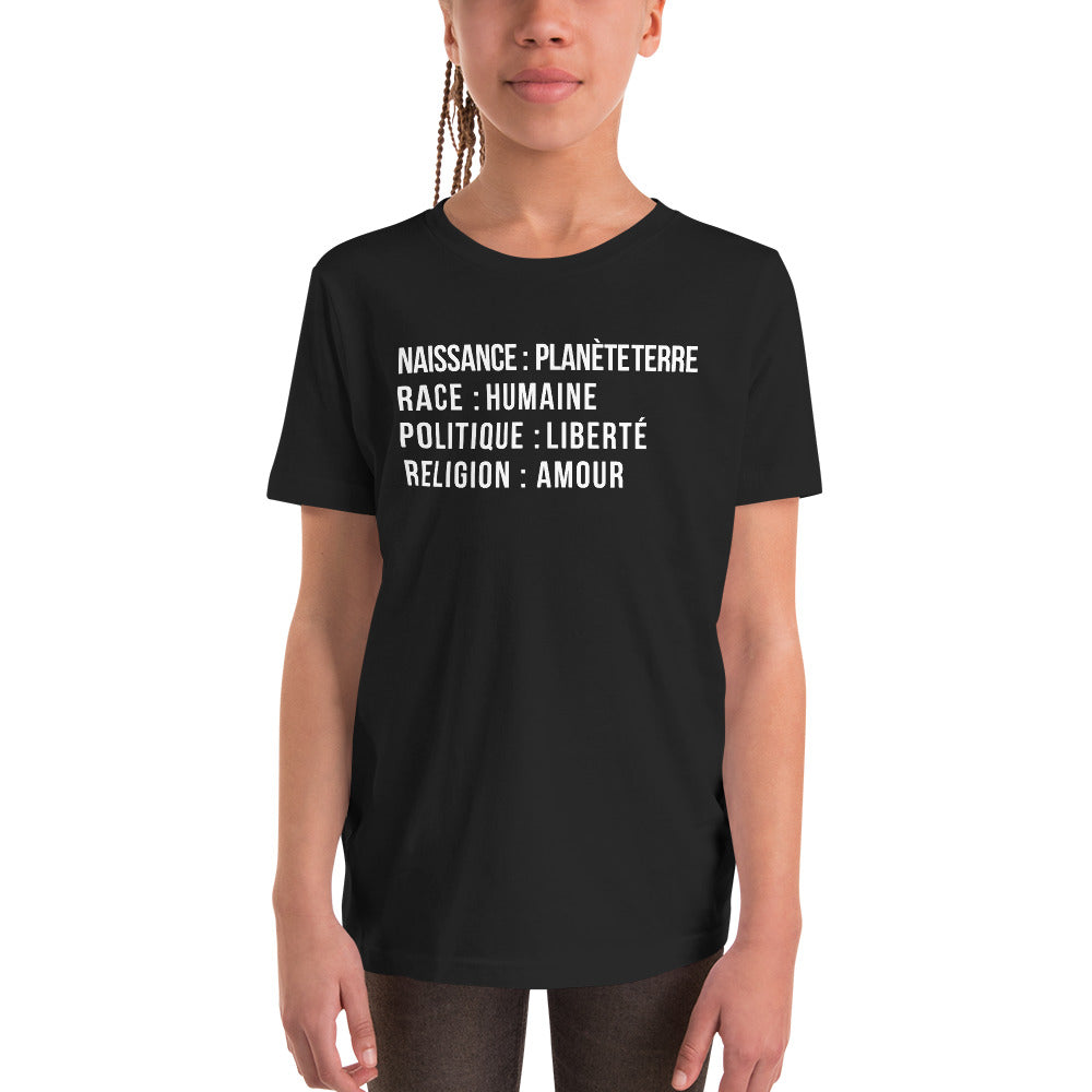T-shirt enfant Terre bleu marine dos - Liberté & Amour en douceur