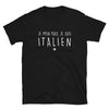 T-shirt Italie noir - Je m'en fous, je suis fier !