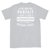 Thumbnail for T-shirt Corrèze bleu marine dos - Je ne suis pas parfait mais