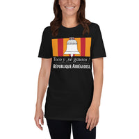 Thumbnail for T-shirt Ariège gris foncé chiné - Toco y se gausos avec humour local