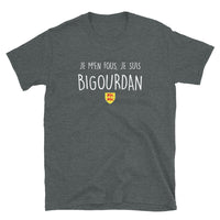Thumbnail for T-shirt Bigourdan bleu marine dos - Je m'en fous je suis Bigourdan
