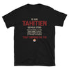 T-shirt Tahitien noir - Ça dépend de toi