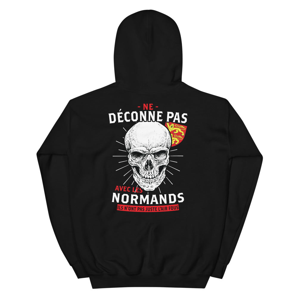 Sweatshirt Normands noir - Ne déconnez pas, ils sont fous !