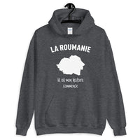 Thumbnail for Sweatshirt Roumanie gris foncé - Mon histoire commence avec fierté