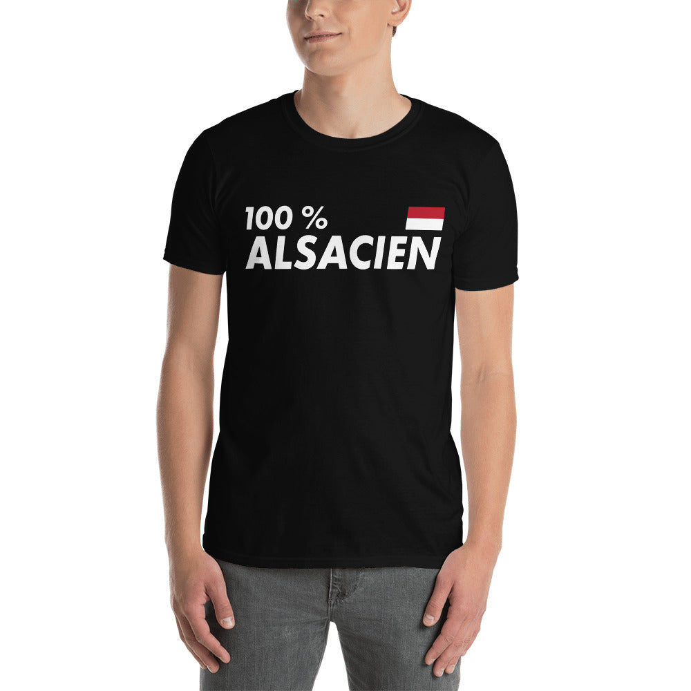 100 % Alsacien - T-shirt Standard - Ici & Là - T-shirts & Souvenirs de chez toi