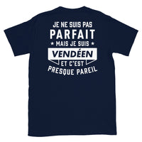 Thumbnail for T-shirt Vendée bleu marine - Je ne suis pas parfait mais.