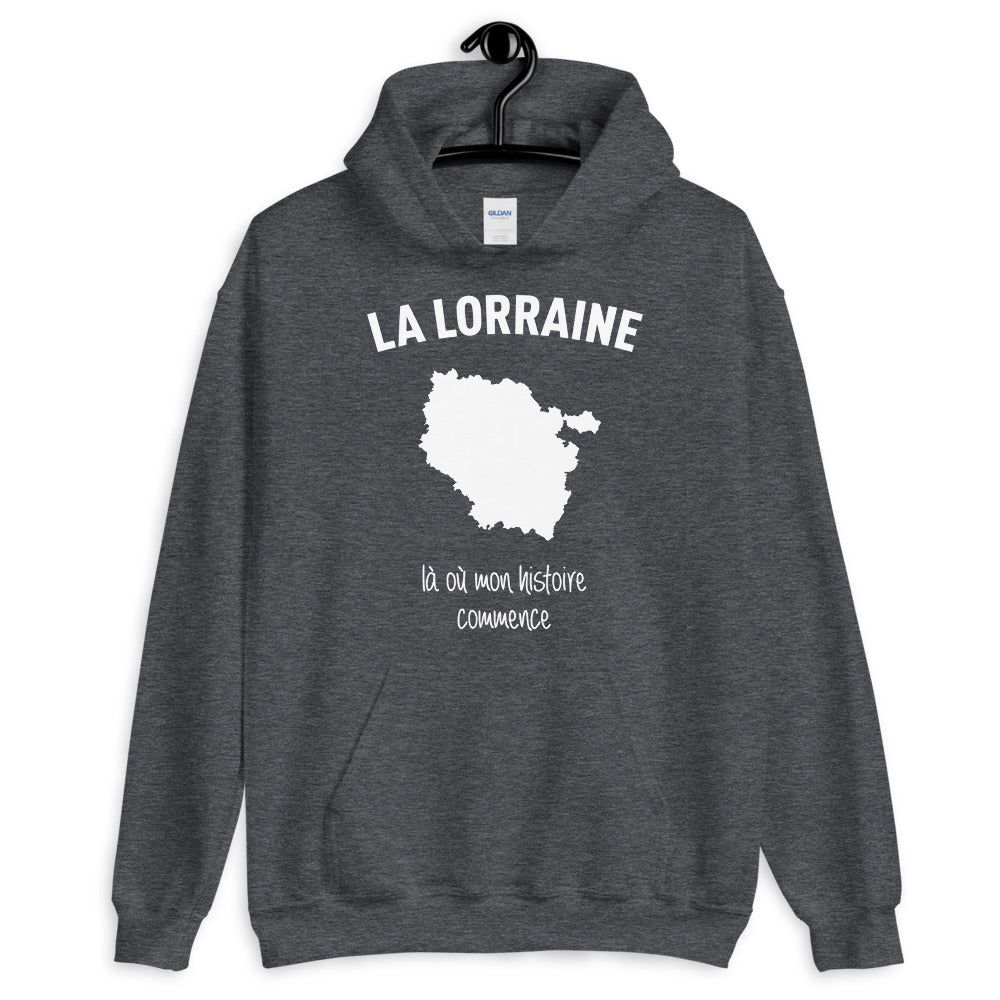 Sweatshirt Lorraine gris foncé - Histoire et fierté locale