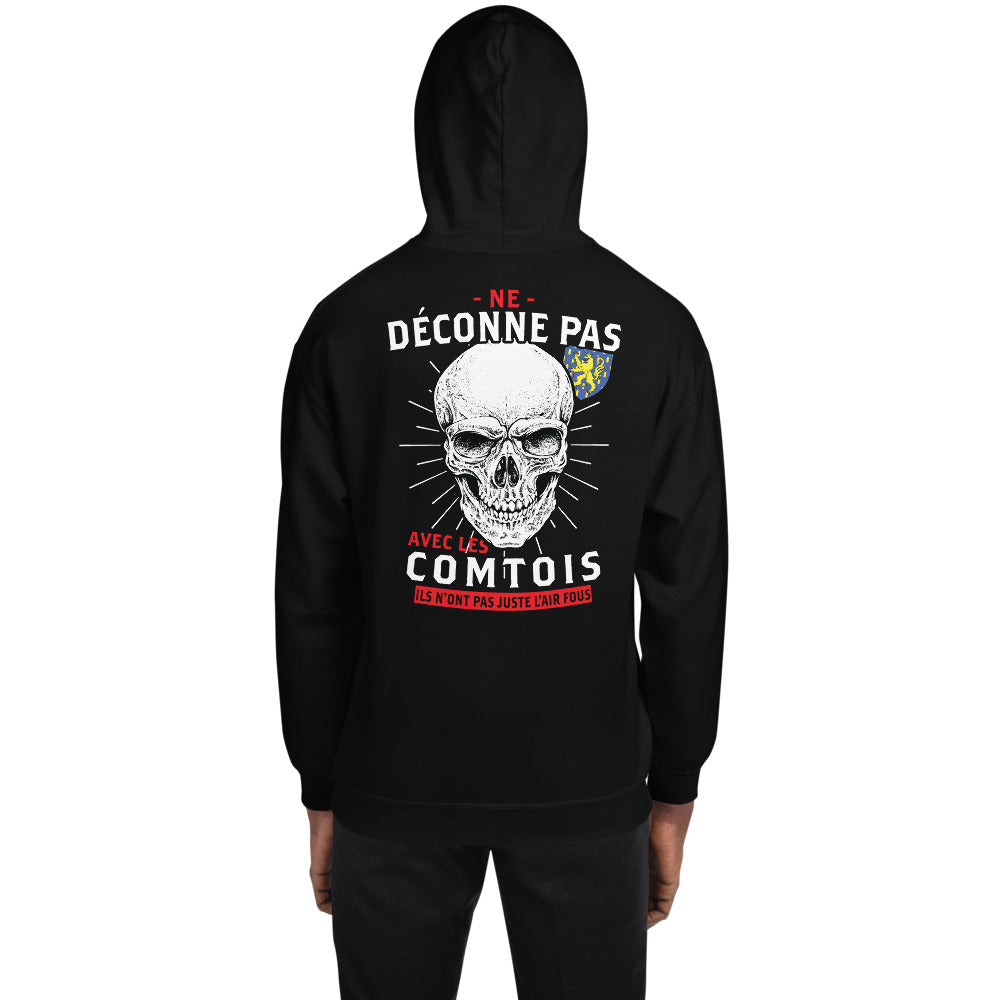 Sweatshirt Franche-Comté bleu marine - Ne déconne pas avec les Comtois