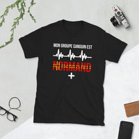 Thumbnail for T-shirt Normand marine dos - Mon groupe sanguin : Normand plus