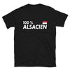 T-shirt Alsacien noir - 100% fierté locale