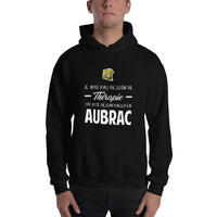 Thumbnail for Sweatshirt Aveyron noir dos - Thérapie par l'Aubrac humoristique