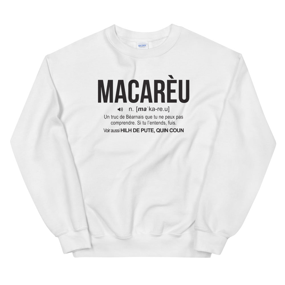 Definition Macarèu - Béarn - Sweatshirt - Ici & Là - T-shirts & Souvenirs de chez toi