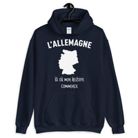 Thumbnail for Allemagne là où mon histoire commence - Sweatshirt à capuche - Ici & Là - T-shirts & Souvenirs de chez toi