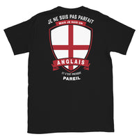 Thumbnail for T-shirt parfait anglais noir - Je ne suis pas parfait mais