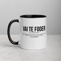 Thumbnail for Définition drôle Vai Te Foder pour le café des Portugais le matin  - Mug Tasse Couleurs intérieures - Ici & Là - T-shirts & Souvenirs de chez toi