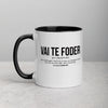 Mug Portugal noir - Définition drôle Vai Te Foder