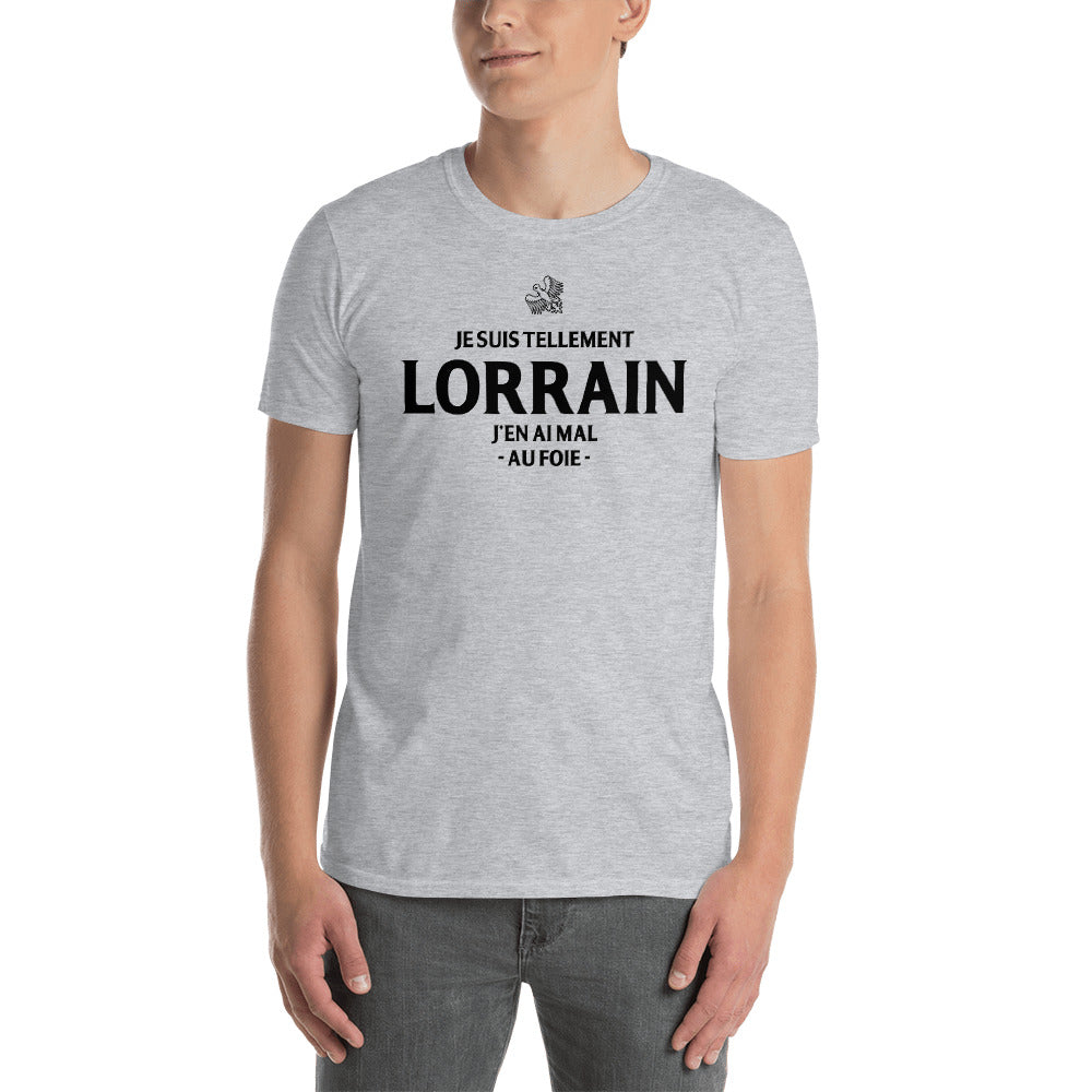 T-shirt Lorraine gris sport - Mal au foie humoristique