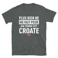 Thumbnail for T-shirt Croatie noir - Ma femme est croate