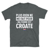 T-shirt Croatie noir - Ma femme est croate