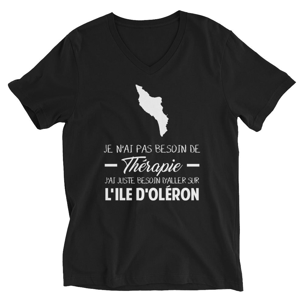 T-shirt Oléron blanc - Je n'ai pas besoin de thérapie