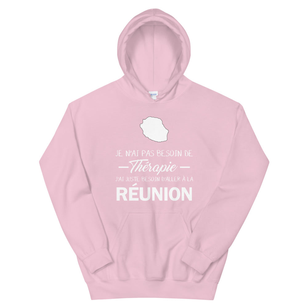 Sweatshirt Réunion bleu marine - Pas besoin de thérapie