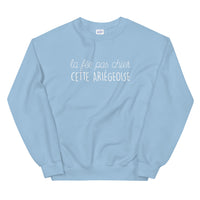 Thumbnail for Sweatshirt Ariège noir dos - fée pas chier cette Ariégeoise