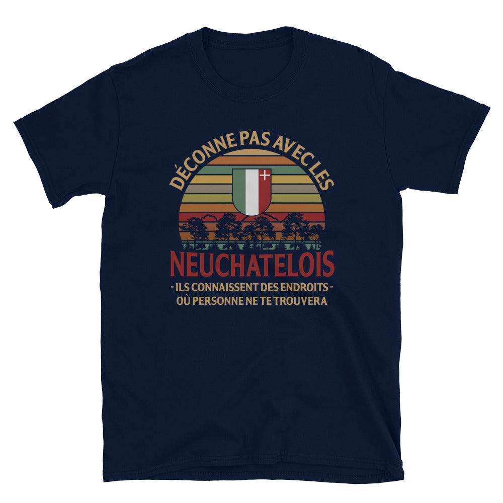 T-shirt Neuchâtel gris foncé - Confort et fierté locale