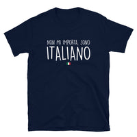 Thumbnail for T-shirt Italie noir dos - Je m'en fous, je suis Italien !