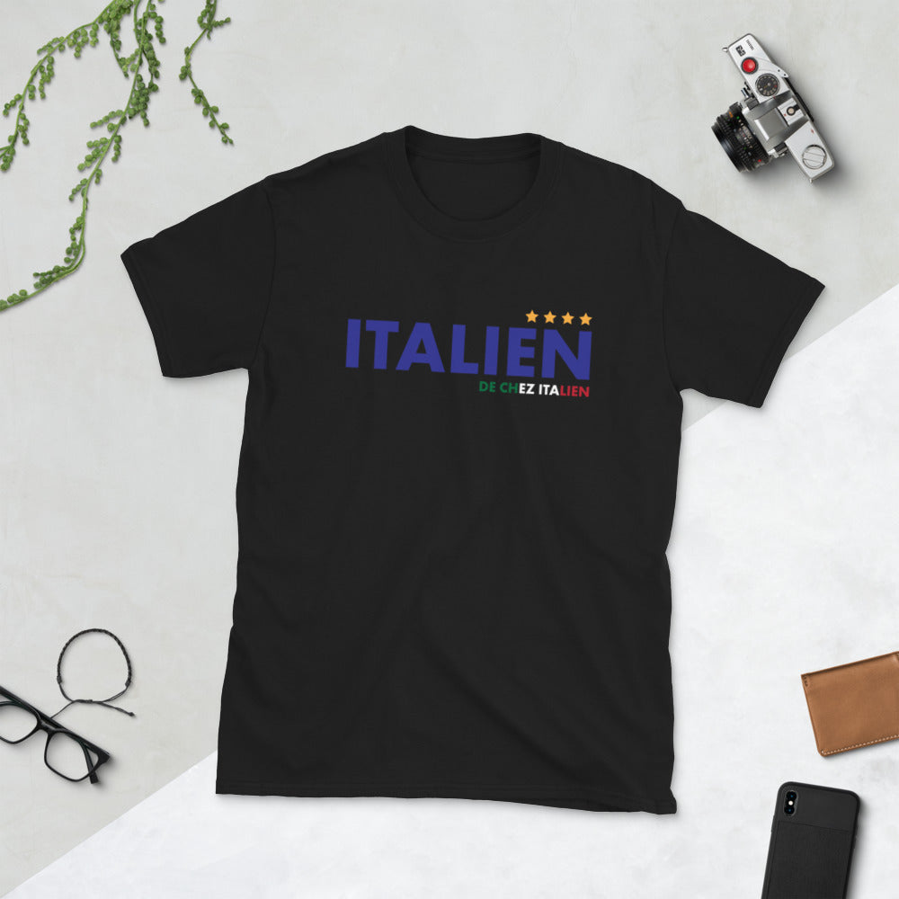 T-shirt Italie bleu marine - Fierté et humour des origines
