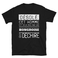 Thumbnail for T-shirt Hongroise noir - Désolé ce mec est pris