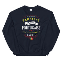 Thumbnail for Sweatshirt Portugal bleu marine - Je ne suis pas parfaite mais...