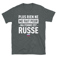 Thumbnail for T-shirt Russie bleu marine - Plus rien ne me fait peur ma femme est