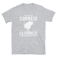 Thumbnail for T-shirt Corrèze gris sport - La fierté locale en coton doux