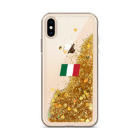 Thumbnail for Italia - Italie -  Coque de Téléphone à Paillettes Liquides - Ici & Là - T-shirts & Souvenirs de chez toi
