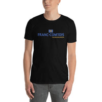 Thumbnail for T-shirt Franche-Comté noir dos - Franc-comtois pas B**rguignon