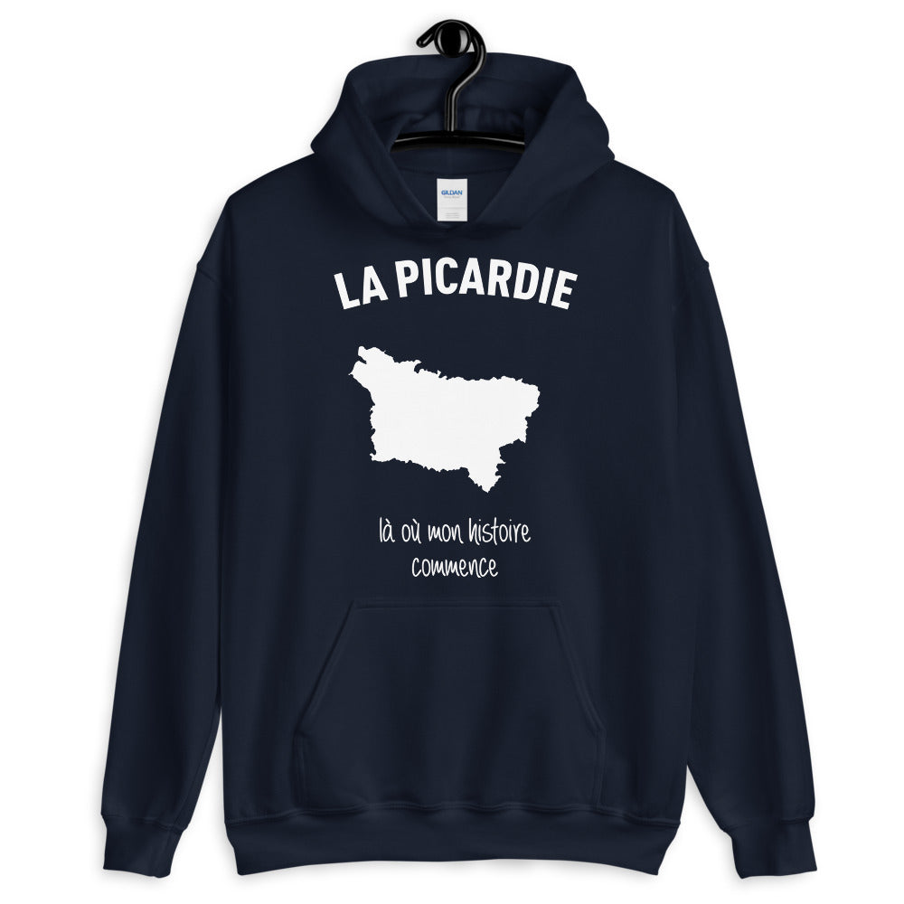Sweatshirt Picardie bleu marine - Histoire et fierté locale