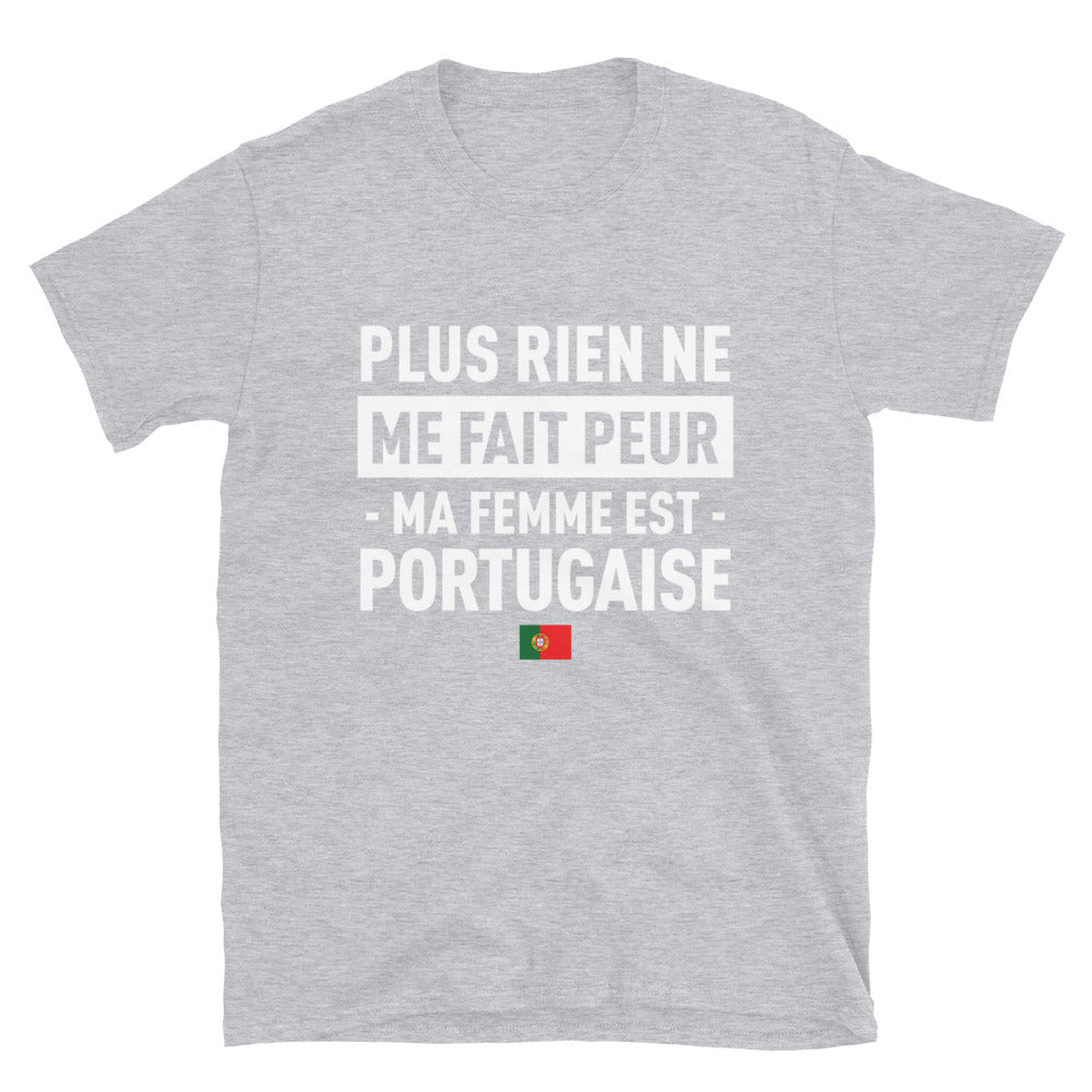 T-shirt Portugal gris foncé dos - Plus rien ne me fait peur