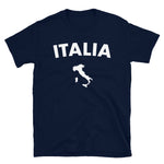 Italie - Italie - Carte de l'Italie - T-shirt Unisexe à Manches Courtes - Ici & Là - T-shirts & Souvenirs de chez toi