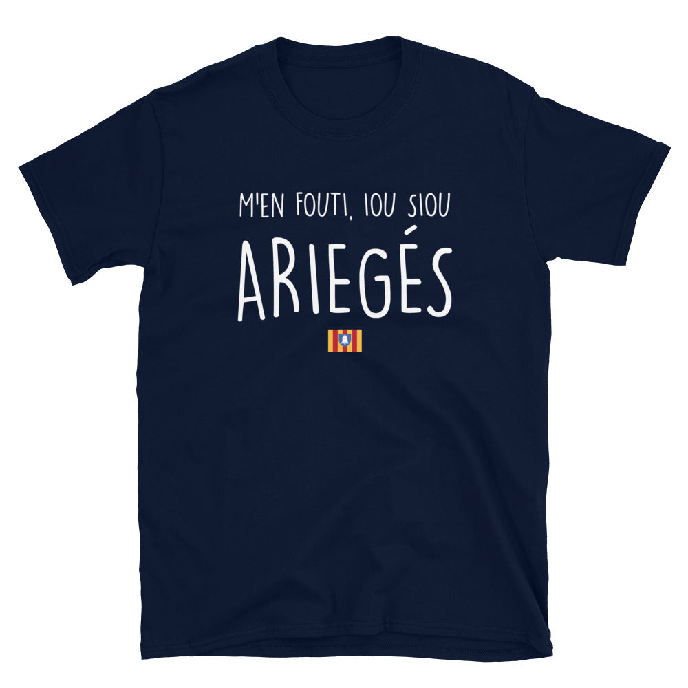 T-shirt Ariège gris sport - Je m'en fous je suis Ariégeois