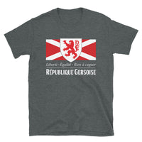 Thumbnail for République Gersoise - Drapeau de l'union gasconne et blason du Gers - T-shirt Standard - Ici & Là - T-shirts & Souvenirs de chez toi
