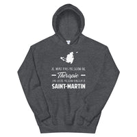 Thumbnail for Sweatshirt Saint Martin gris foncé - Pas besoin de thérapie