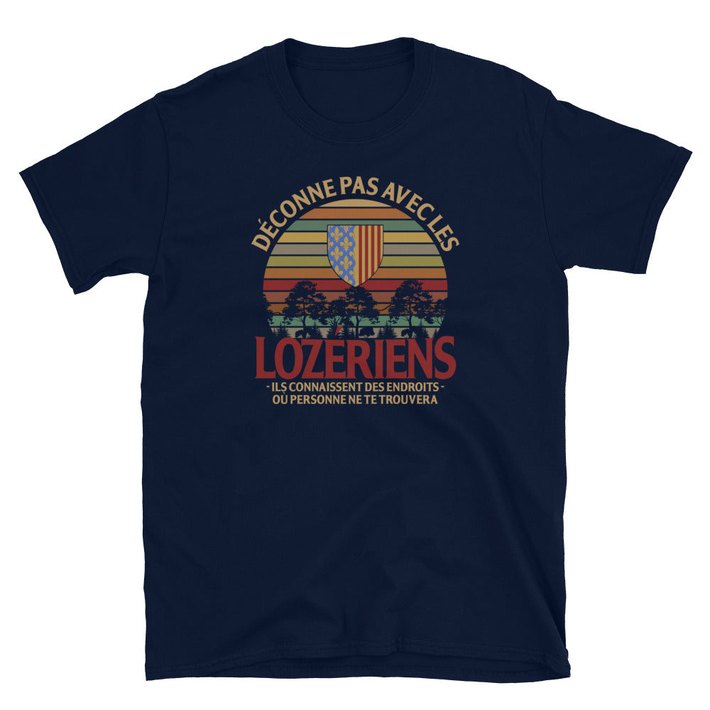 T-shirt Lozérien gris sport - Déconne pas avec les Lozériens